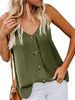 Cami Top Buttons Sexy rückenfreie Camis für Frauen