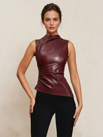 Cami Top Ärmellos Asymmetrischer Saum Klassisches Lässiges Damen Top