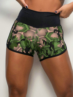 Camo Booty Shorts Sommerhose mit hoher Taille