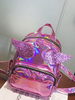 Casual Lolita Rucksack Laser Pailletten Winkel Flügel Rose Red Lolita Bag