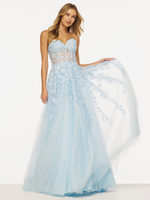 Charmantes Homecoming-Kleid bodenlang Ballkleid herzförmiger Ausschnitt Spitze