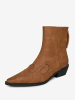 Chelsea-Stiefel für Damen mit spitzer Zehenpartie und Reißverschluss