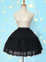 Chiffon Lolita Petticoat Spitzenrüsche ohne Knochen Lolita Petticoat Rock