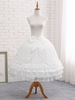 Chiffon Lolita Petticoats Bögen Spitze Krinoline Rüschen Weiß Lolita Unterrock