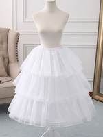 Chiffon Lolita Petticoats Rüschen 3-Lagen verstellbarer Lolita Unterrock