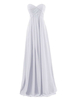 Chiffon Maxikleid Sweetheart Plissee Solid Color Abendkleid