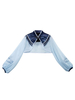 Chinesische Art Lolita Bolero Mäntel Einhorn bestickt Nieten Achselzucken Cape