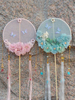 Chinesische Art Lolita lockert weiches rosa Blumen-Band-Schmetterlings-Muster auf