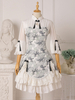 Chinesische Art Lolita OP Kleid Blumendruck Qi Lolita Einteilige Kleider