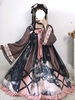 Chinesische Art Lolita OP Kleid Print Bögen Han Lolita Einteilige Kleider