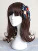Chinesische Lolita Stirnband Palace Lantern Chiffon bedruckt Bow Lolita Kopfbedeckung mit Blume