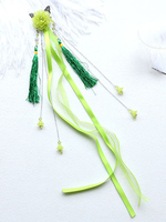 Chinesischen Stil Lolita Headwear Blumen Bänder Quaste Han Lolita Haarschmuck