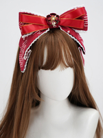 Chinesischen Stil Lolita Kopfschmuck roter Spitze Polyester Fiber Zubehör Blumen Lolita Stirnband