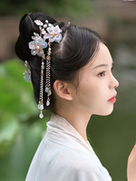 Chinesischer Stil Lolita-Zubehör hellhimmelblaue Perlen Ketten Zubehör Metall Verschiedenes