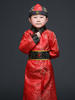 Chinesisches Prinz Kostüm Halloween Royal Kids Rote Robe der Qing-Dynastie Halloween