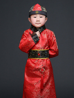 Chinesisches Prinz Kostüm Halloween Royal Kids Rote Robe der Qing-Dynastie Halloween