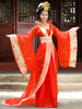 Chinesisches traditionelles Kostüm weibliches rotes altes Hanfu-Kleid Tang-Dynastie Kleidung 3 Stück