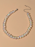 Choker Halsketten Transparente Herzen Muster Frauen Schmuck