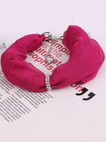 Choker Schal Frauen Strass Kopftücher