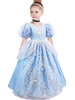 Cinderella Fairytale Cosplay Blaues Kleid Polyester Kinder Cosplay Kostüme