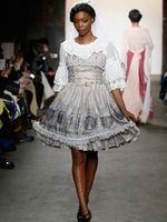 Classic Lolita Kleid JSK Raphael Chant Print Lolita Jumper Rock