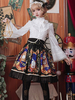 Classic Lolita SK Mechaniker Rüschebogen mit schwarzem Rüschebogen Lolita-Rock