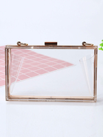 Clutch-Taschen; die transparente Abendparty-bloße Handtaschen Wedding sind