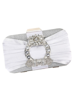 Clutch Taschen Hochzeit Party Strass Plissee Braut Geldbörse Abend Party Handtaschen