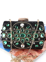 Clutches Hochzeit Braut Retro Geldbörse Strass Perlen Abend Handtaschen