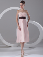 Cocktailkleid aus Chiffon in Rosa