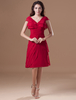 Cocktailkleid aus Chiffon in Rot
