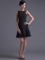 Cocktailkleid aus Chiffon in Schwarz Kleider für Hochzeitsgäste