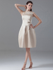 Cocktailkleid aus Satin in Champagnerfarbe