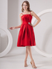 Cocktailkleid aus Satin in Rot