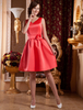 Cocktailkleid aus Satin in Rot