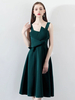 Cocktailkleider Satin A Line Tee Länge Abendkleid