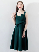 Cocktailkleider Satin A Line Tee Länge Abendkleid
