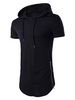 Cool T-Shirt aus gemischten Baumwollen mit Kapuze und kurzen Ärmeln für Alltag im casualen Stil REGULAR FIT für Herren