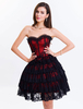 Corsage aus Polyester stufig und Farbblock