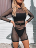 Cover Up Dress Mesh und schiere sexy Kleid Unterwäsche ist nicht enthalten