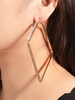 Creolen quadratischer Frauenschmuck
