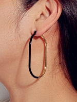 Creolen Two Tone Statement Ohrringe Damenschmuck
