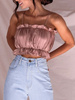 Crop Top trägerlose sexy Bandeau Tops für Frauen