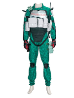 Cyberpunk 2077 Trauma Team Cosplay Kostüm Knieschützer Jumpsuit Legging Bag 4-teiliges Set Spiel Cosplay Kostüm Full Set