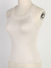 Damen Aprikose Cami Top Jewel Neck Polyester Casual Camis