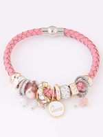 Damen Armband Armkette im casualen Stil mit Metallic-Deko für Damen