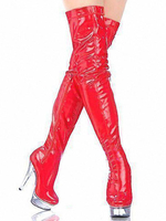 Damen Über die Knie Stiefel 2020 Rosa Platfürm Reißverschlussstiefel High Heel Oberschenkelhohe Stiefell Sexy Schuhe