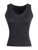 Damen Black Cami Top Polyester Ärmelloses Top Casual Camis