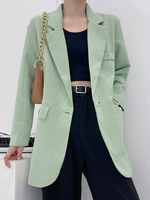 Damen Blazer Turndown Kragen Langarm Casual Jacken