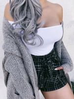 Damen Casual Strickjacken Langarmtaschen Vorne offen Strickwaren